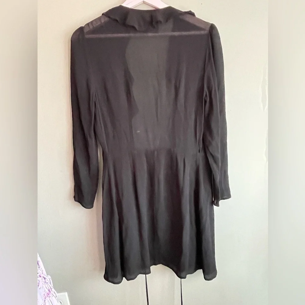 Reformation Black Ruched Sheath Dress - Picture 4 of 9